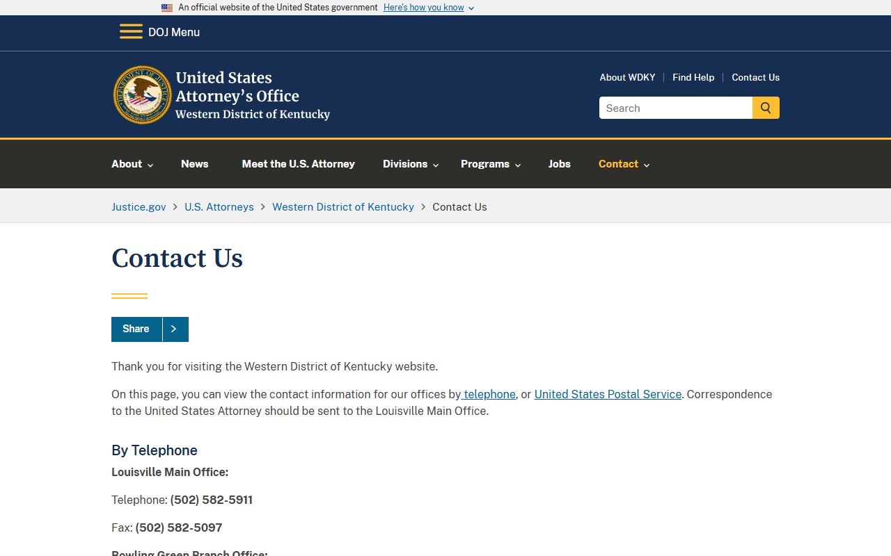 Edmonson County warrant records federal contact source